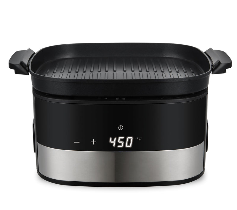 Salton 5.8 Quart Flip & Cook Air Fryer,Grill & Dehydrator — View 4