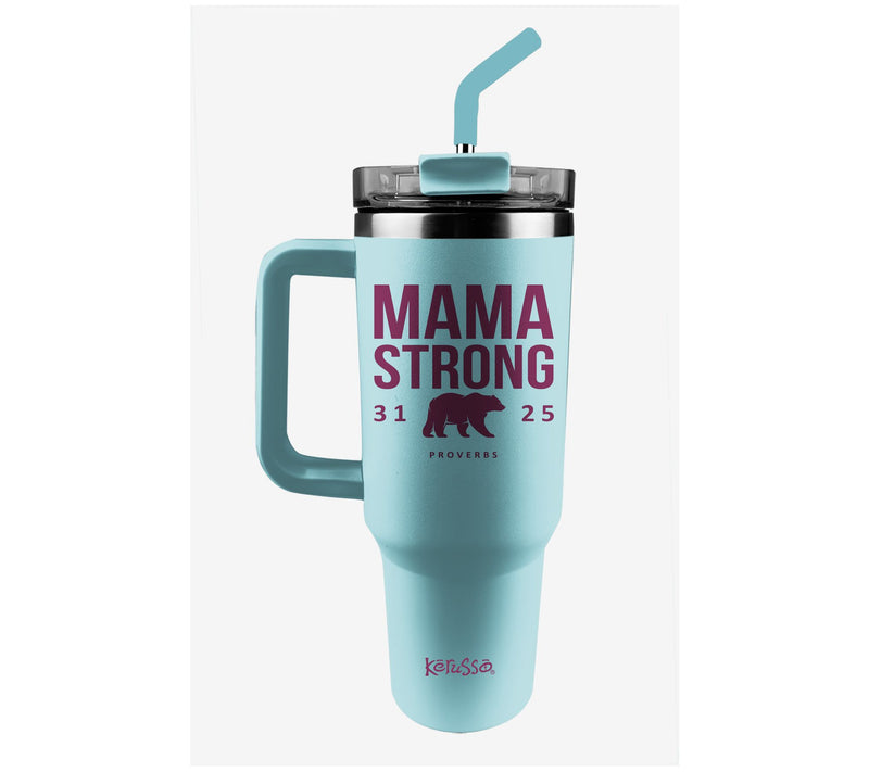 Kerusso 40 oz Dual Wall Mug With Steel Straw — View 5