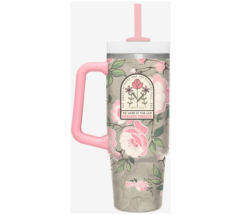 Kerusso 30 oz Dual Wall Mug With Plastic Straw — View 5