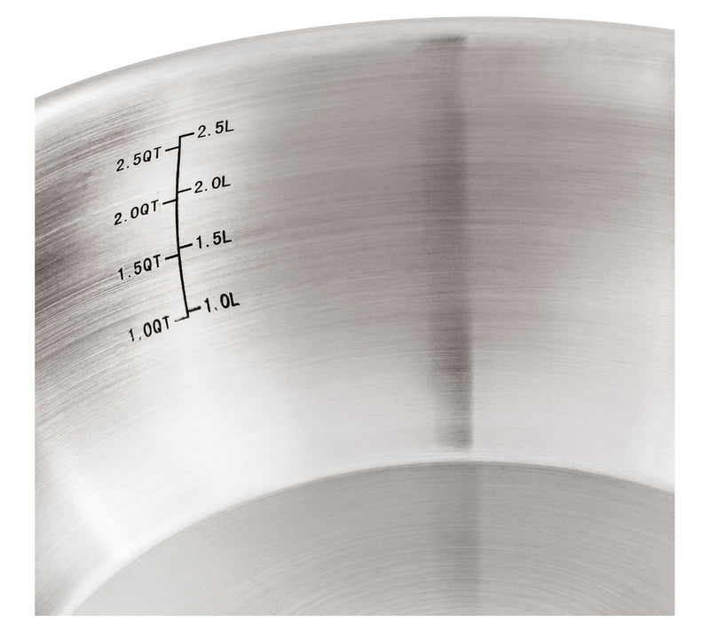 BergHOFF Belly Shape 18/10 SS 8" Sauce Pan withLid, 3.2qt. — View 4