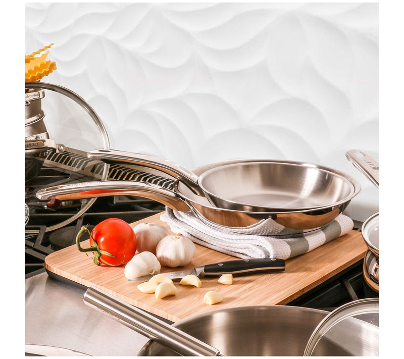 BergHOFF Belly Shape 18/10 Stainless Steel 9.5"Fry Pan — View 5