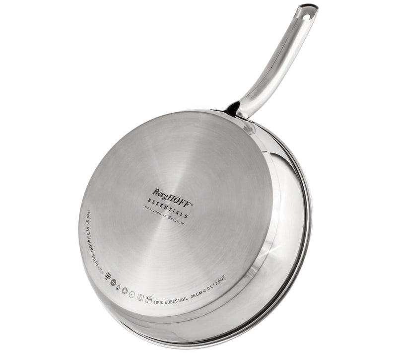 BergHOFF Belly Shape 18/10 Stainless Steel 9.5"Fry Pan — View 4