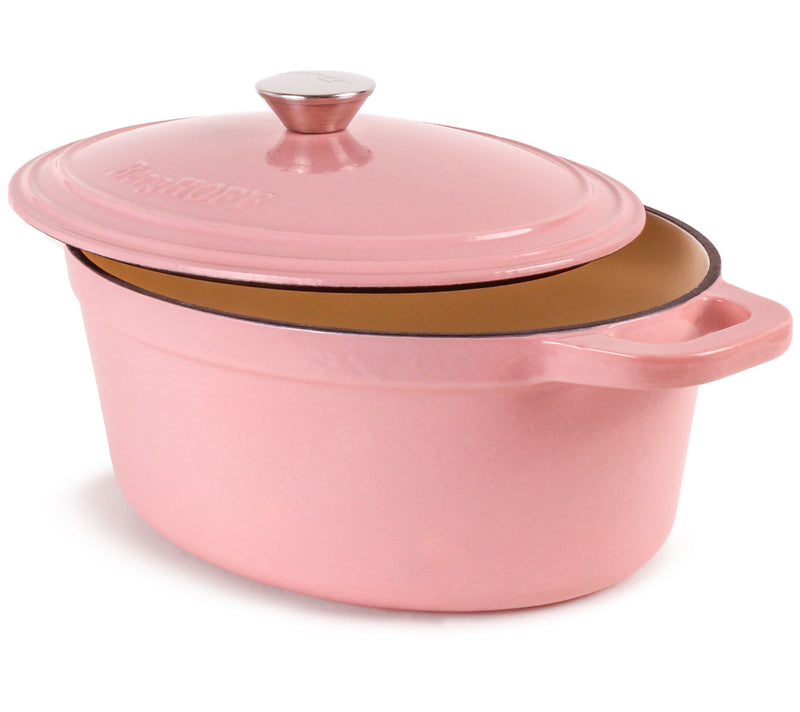 BergHOFF Neo 5P c 5qt. & 8qt. C ast Iron Oval D utch Oven Set — View 6