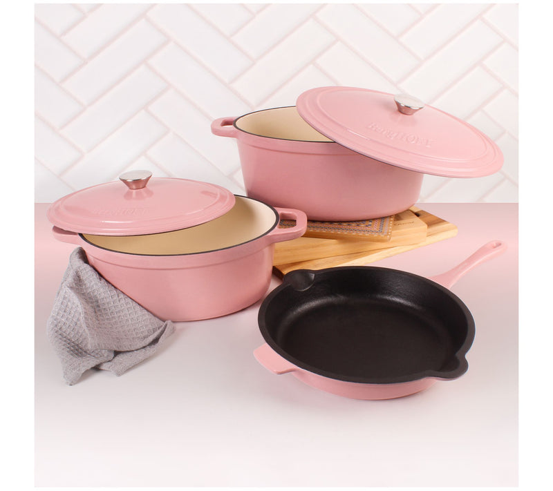BergHOFF Neo 5P c 5qt. & 8qt. C ast Iron Oval D utch Oven Set — View 8