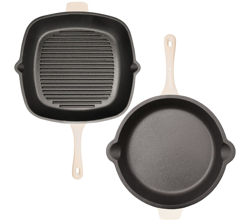 BergHOFF Neo Cast Iron Grill Pan, Frypan & OvalDutch Oven Se — View 22