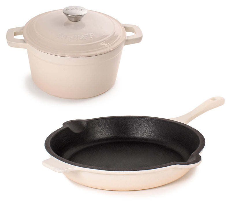 BergHOFF Neo 3Pc Cast Iron Fry Pan & Round Dutch Oven Set — View 3