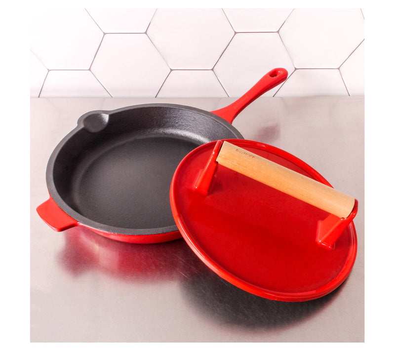BergHOFF Neo 2Pc Cast Iron Spoon Rest and SteakPress Set — View 10
