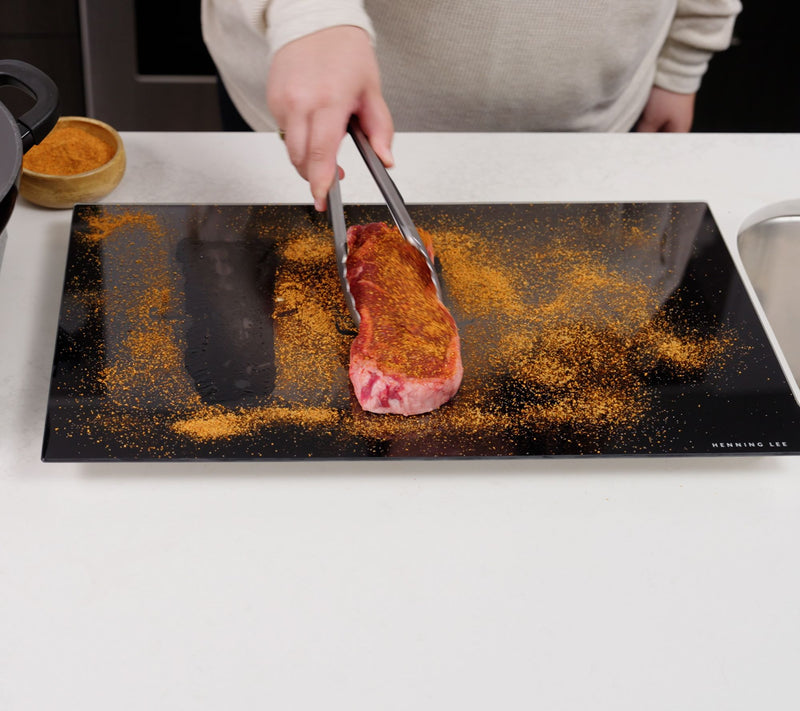 Henning Lee Tempered Glass Countertop Tray and Lazy Susan Set — View 11