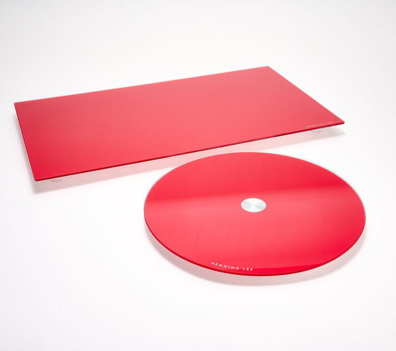 Henning Lee Tempered Glass Countertop Tray and Lazy Susan Set — View 7