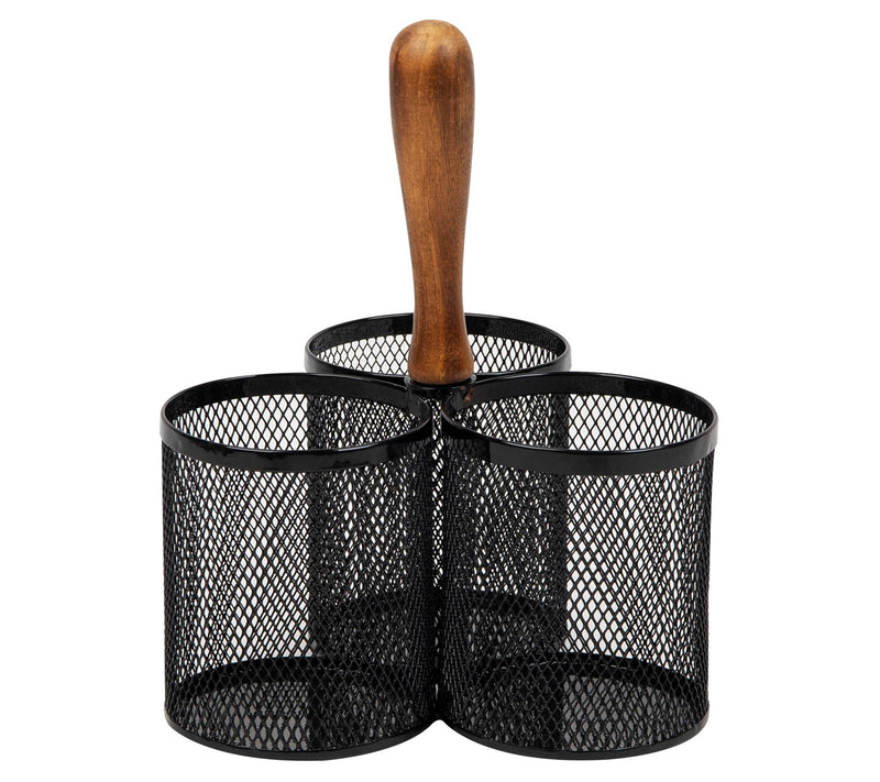 Mind Reader Ute nsil Holder, Si lverware Organi zer, Caddy, Met — View 4