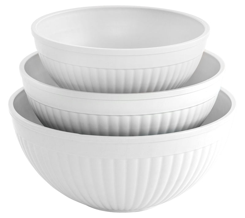 Nordic Ware White 3 Pc. Prep & Serve Mixing Bowl Set — View 2