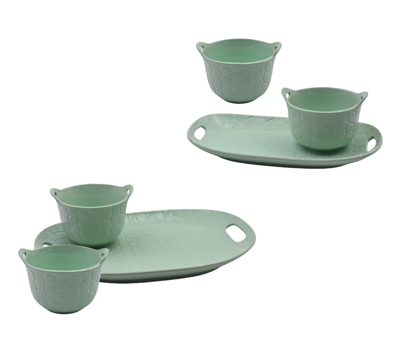 Temp-tations Carved Willow 6-pc Everyday Serving Tray and Bowl Set — View 5