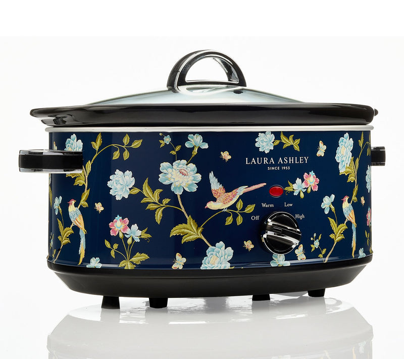 Laura Ashley Stainless Steel 6.5 Qt Slow Cooker — Main view