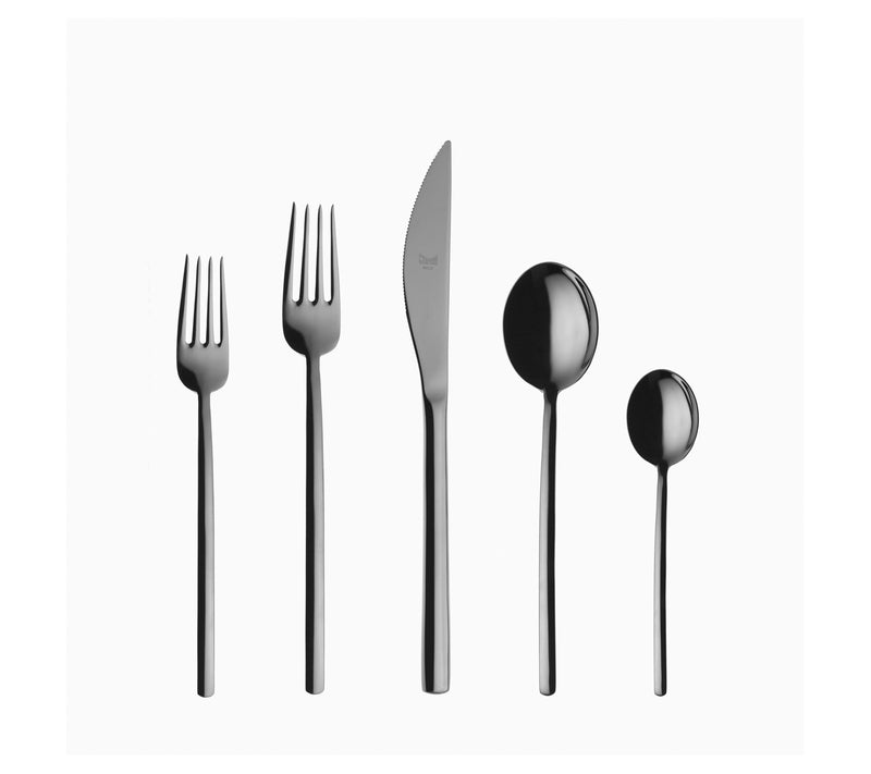 Mepra Due Black Gold Flatware 20-Piece  Set — Main view