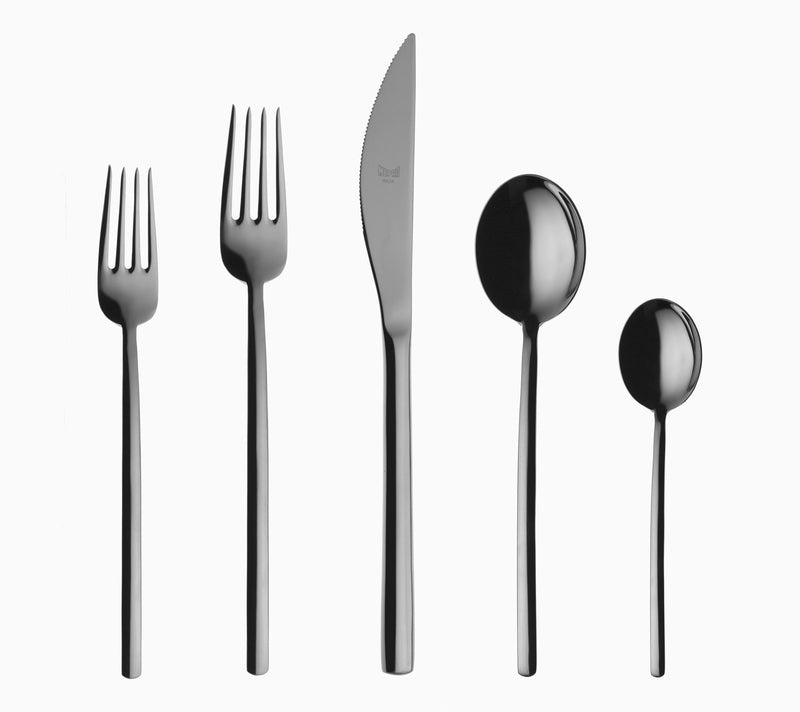 Mepra Due Black Gold Flatware 20-Piece  Set — View 3