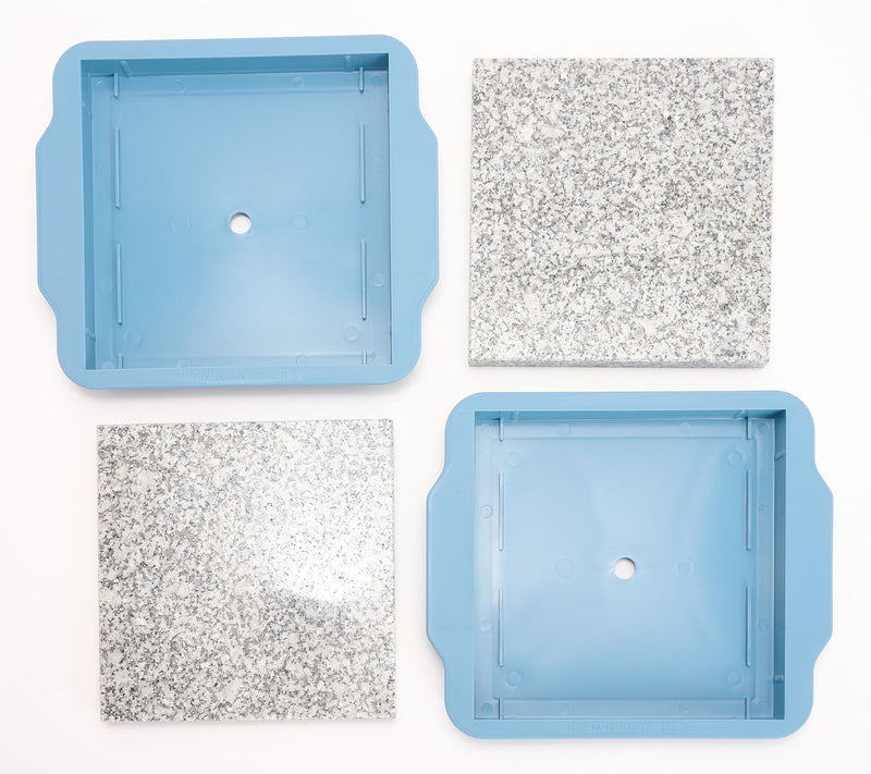 Henning Lee Set of 2 Granite Plate Warmers — View 2