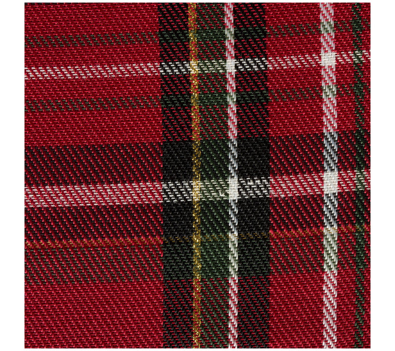 Design Imports Set/6 Holiday Metallic Plaid Napkins — View 3