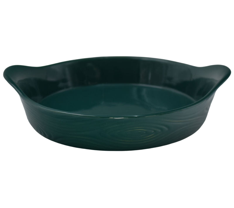 Temp-tations Woodland 10" Pie Plate with Handles — View 3