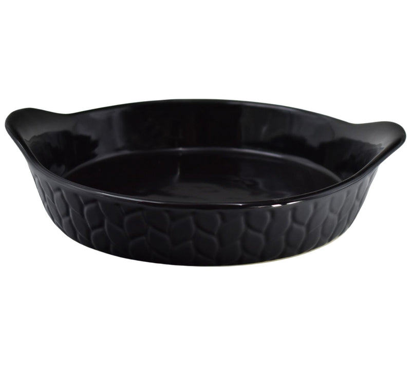 Temp-tations Carved Willow 10" Pie Plate with Handles — Main view