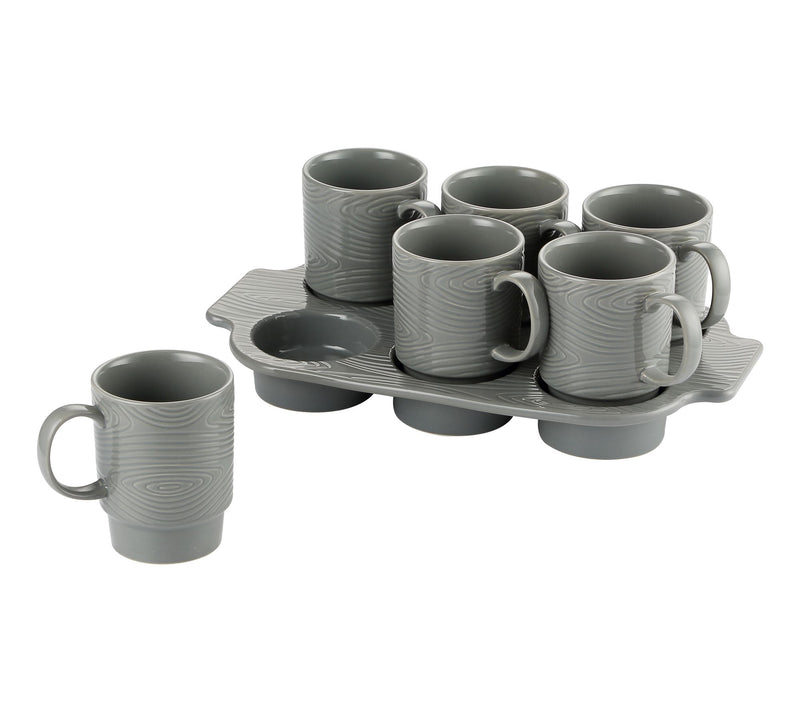 Temp-tations Woodland 7-Piece Mug and Muffin Set — View 5