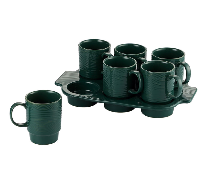 Temp-tations Woodland 7-Piece Mug and Muffin Set — View 3