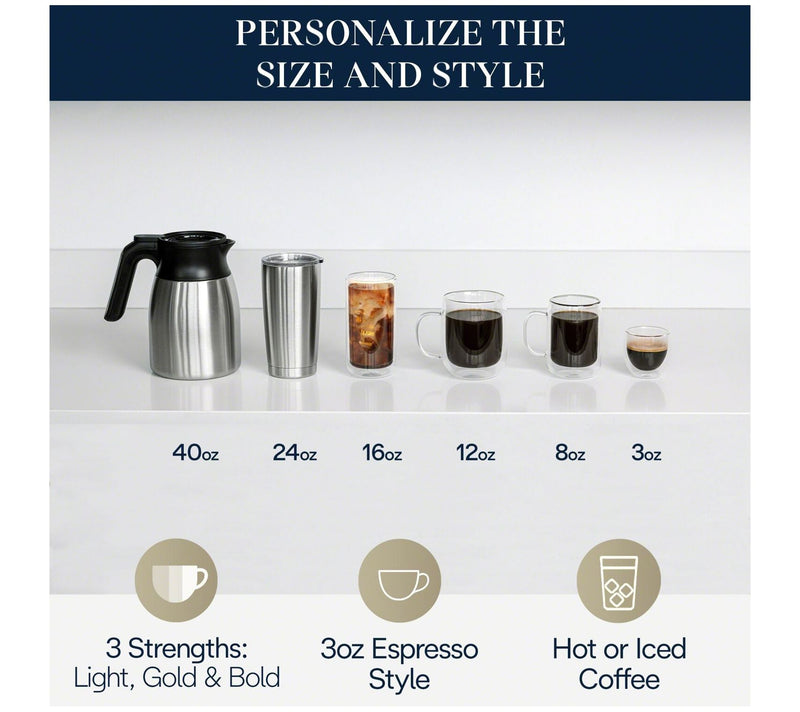 DeLonghi TrueBrew Automatic Drip Coffee Maker w/Thermal Carafe — View 9