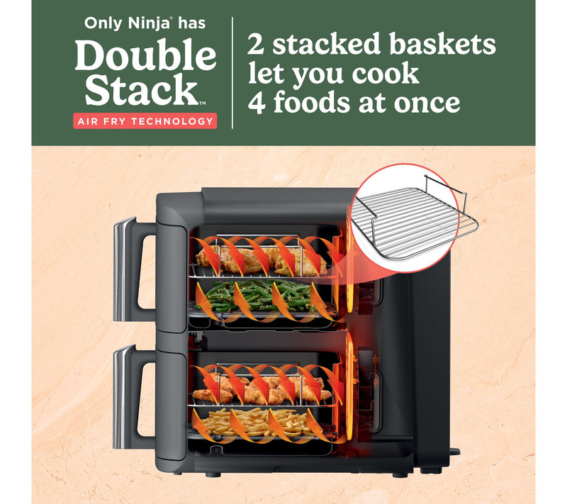 Ninja DoubleStack XL 10-Qt 6-in-1 2-Basket AirFryer — View 5