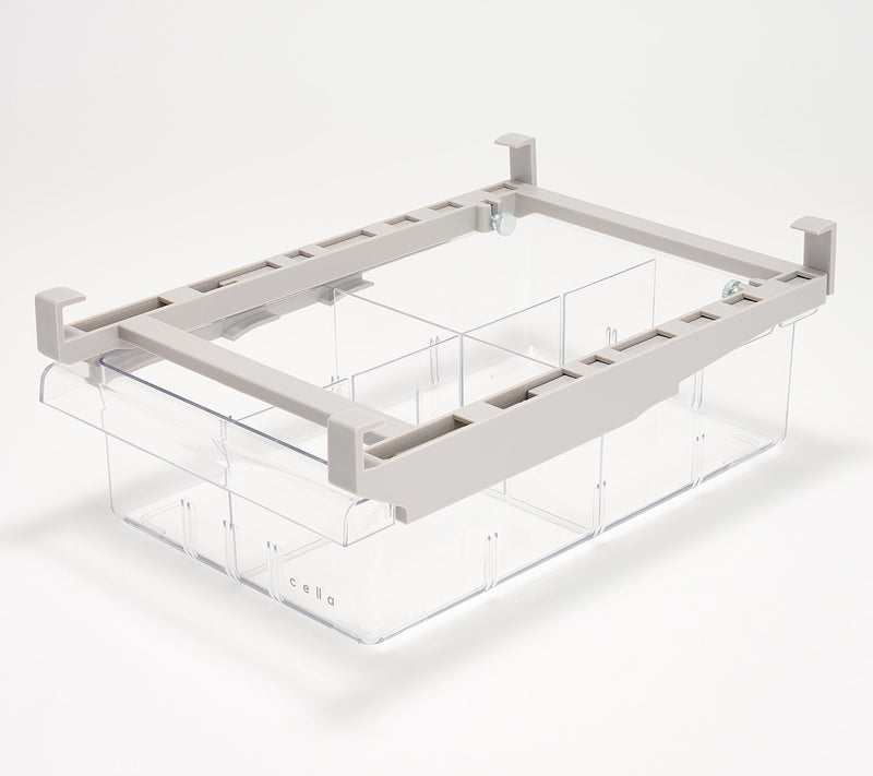 Cella Clear Hanging Fridge Drawer w/ 4 Dividers — View 7