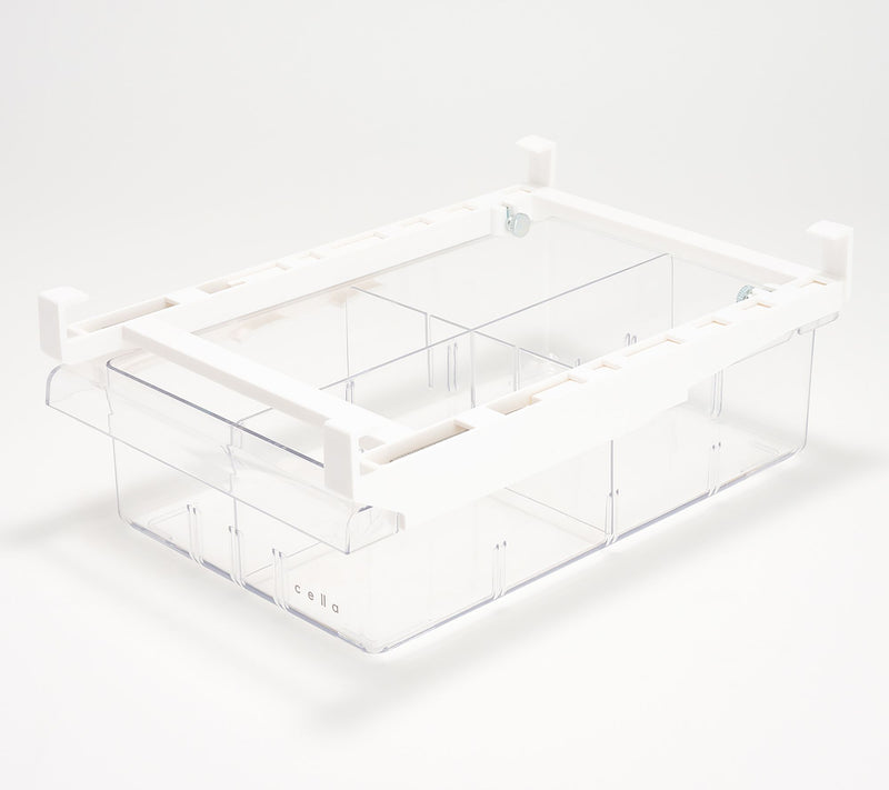 Cella Clear Hanging Fridge Drawer w/ 4 Dividers — View 8