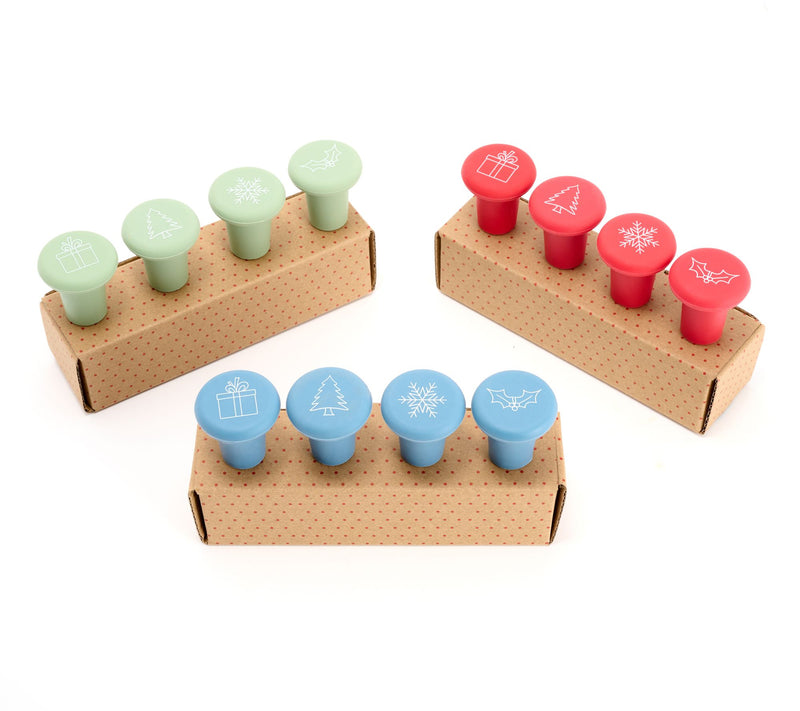 Henning Lee Set of (3) 4-Piece Bottle Stoppers — Main view