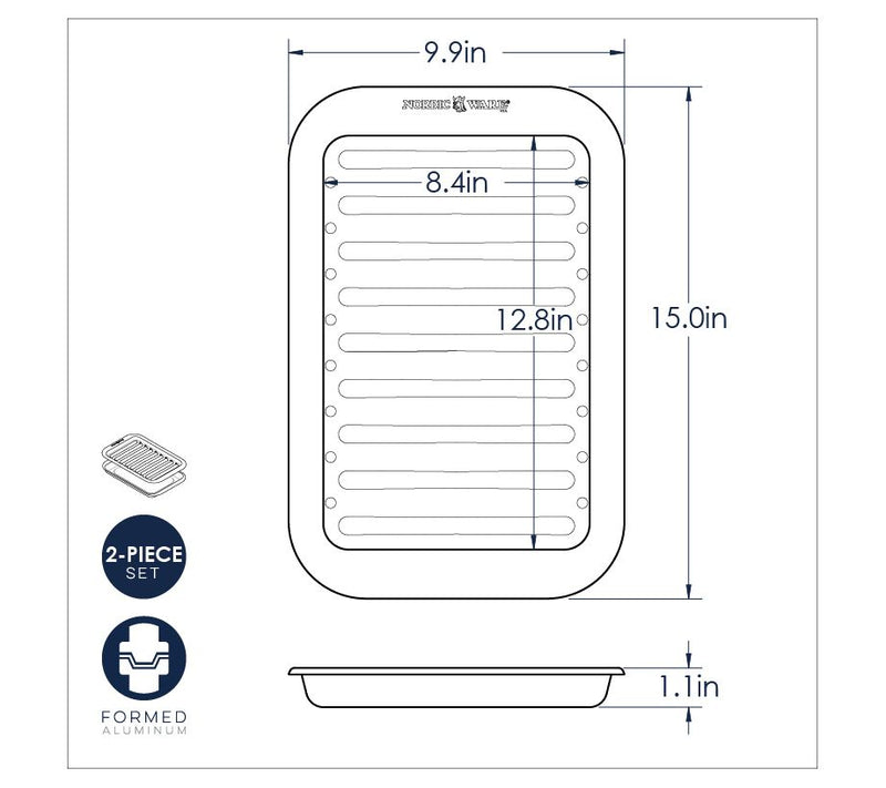 Nordic Ware Naturals  Broiler Pan — View 5