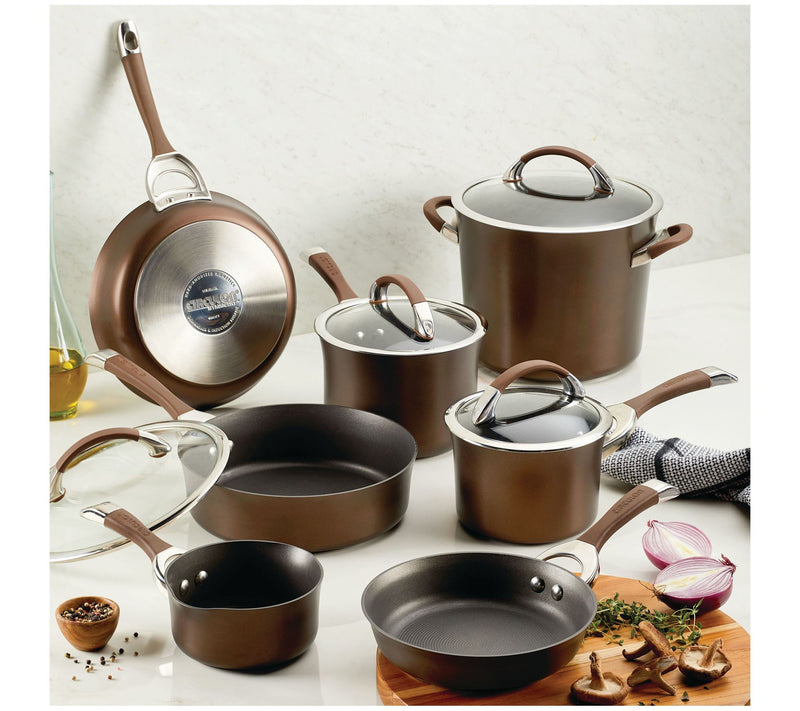 Circulon Symmetry Nonstick 11pc Chocolate Cookware Set — View 6