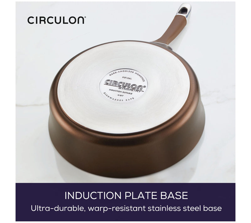 Circulon Symmetry Nonstick 11pc Chocolate Cookware Set — View 4