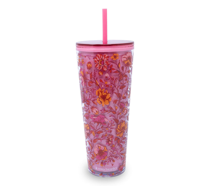 Vera Bradley Double Wall Tumbler with Straw — View 7