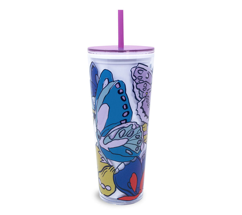 Vera Bradley Double Wall Tumbler with Straw — View 5