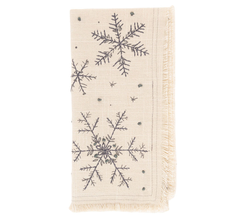 Karma Embroidered Cotton Dinner Napkins 4-Pack — View 2
