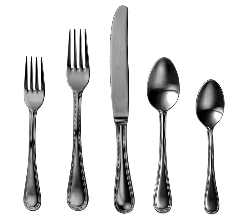 Mepra Perla Ice Black Gold Flatware Set — View 3