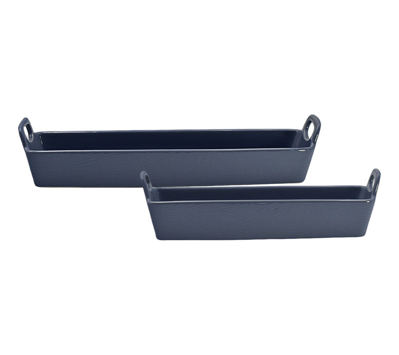 Temp-tations Woodland Set of (2) Elongated Cracker Trays — Main view
