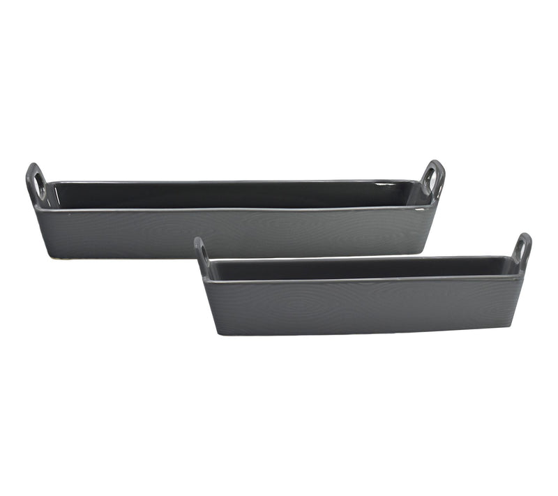 Temp-tations Woodland Set of (2) Elongated Cracker Trays — View 5