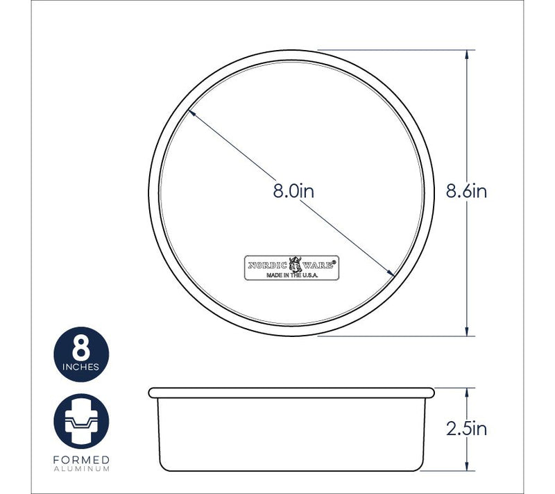 Nordic Ware Naturals 8" Layer Cake Pan — View 3