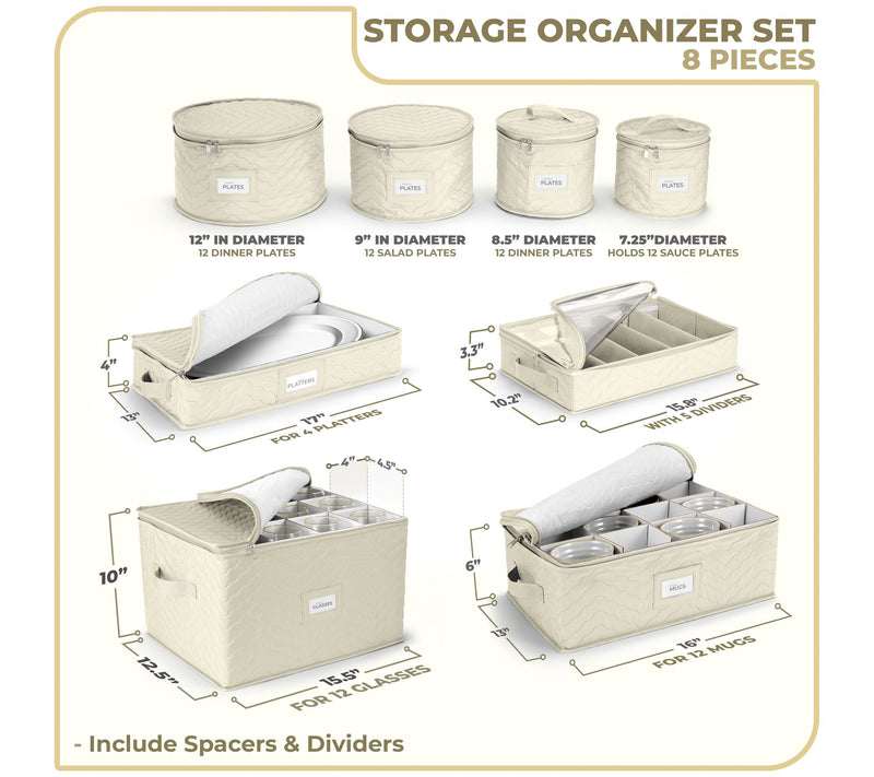 Sorbus China Storage and Organizing ContainersPack — View 5