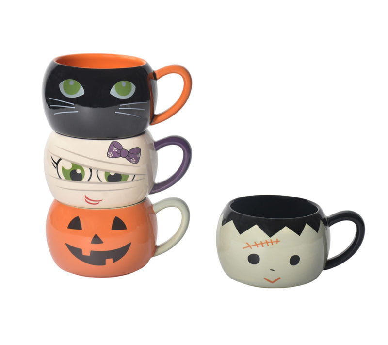 Temp-tations Seasonal Set of (4) Stacking Character Mugs — Main view
