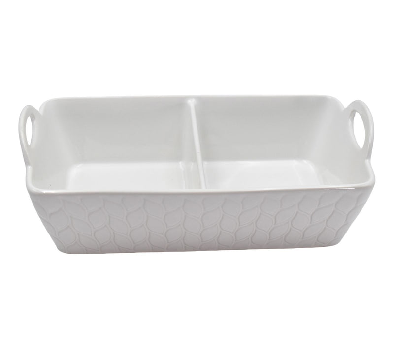 Temp-tations Carved Willow 11x7 Everyday Essential Divided Baker — View 7