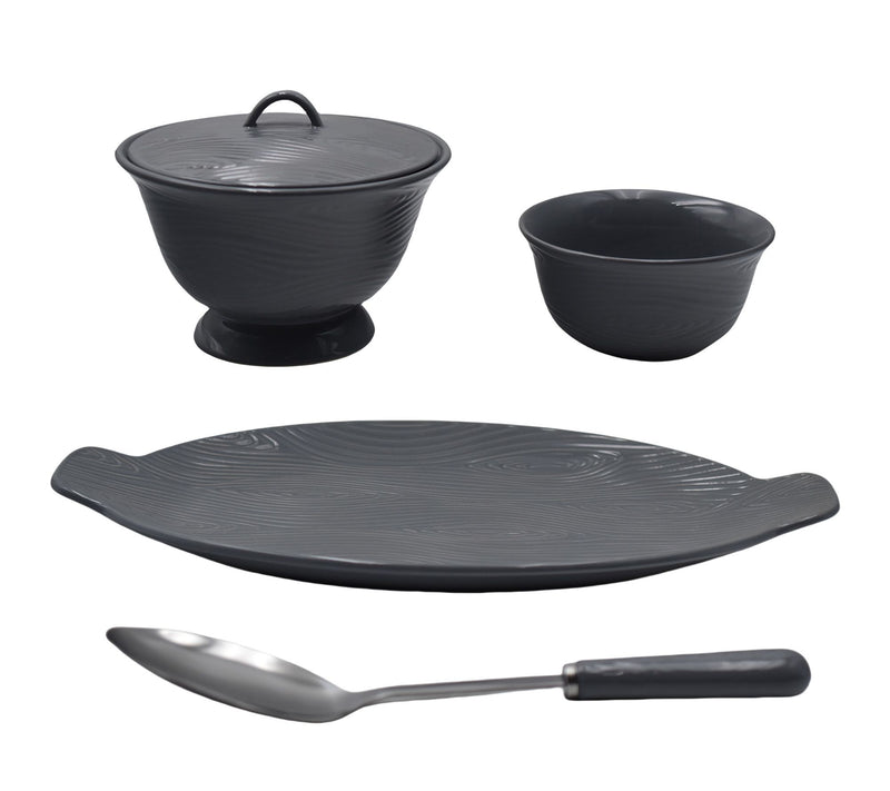 Temp-tations Woodland Nostalgic 5-pc Serving Platter and Bowl Set — View 5