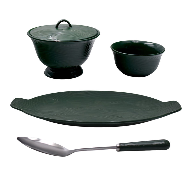 Temp-tations Woodland Nostalgic 5-pc Serving Platter and Bowl Set — View 3