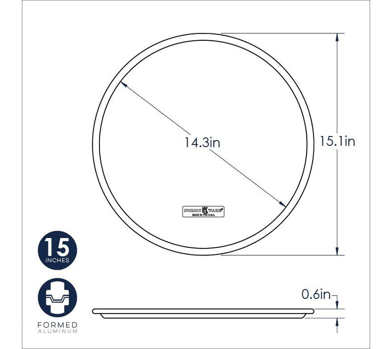 Nordic Ware Naturals 14" Traditional Pizza Pan — View 2