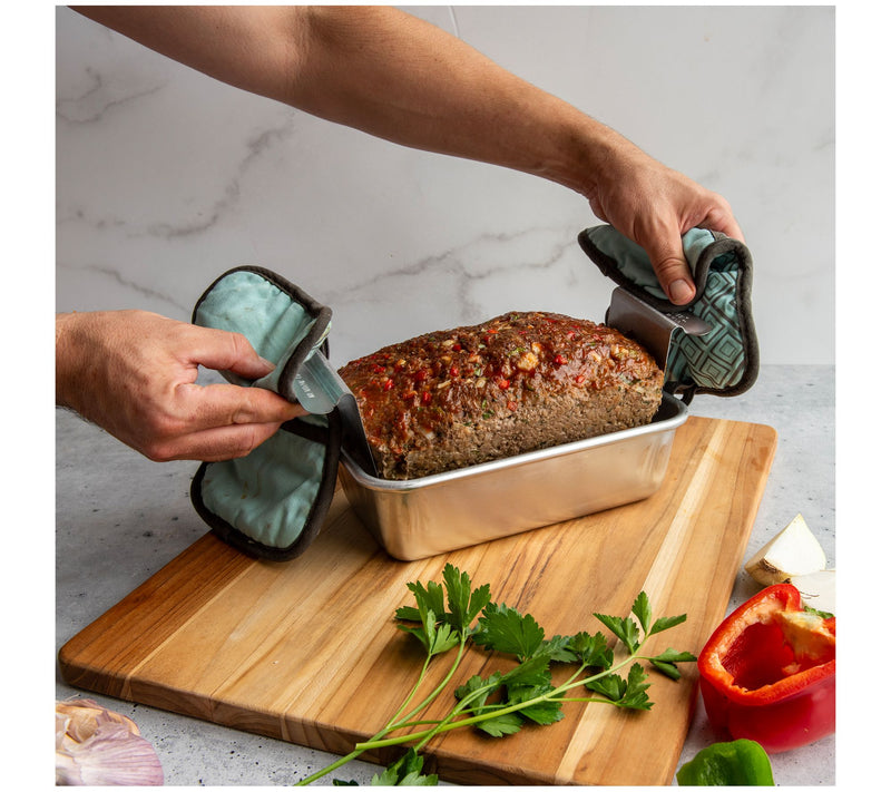 Nordic Ware Naturals Meat Loaf Pan with LiftingTrivet — View 3