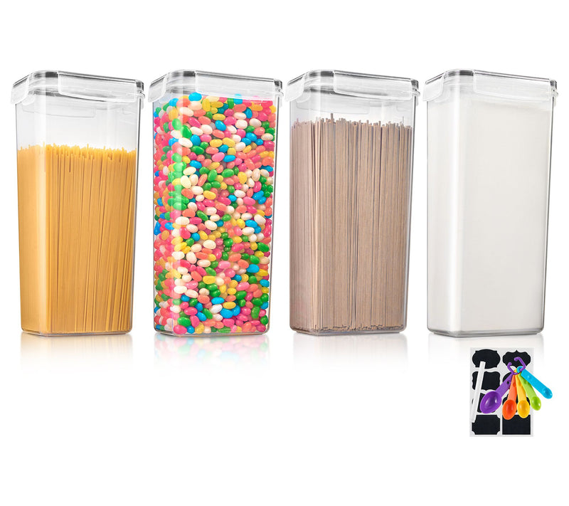 Sorbus 4 Pack A irtight Cereal Dispenser Set w ith Lids — View 7