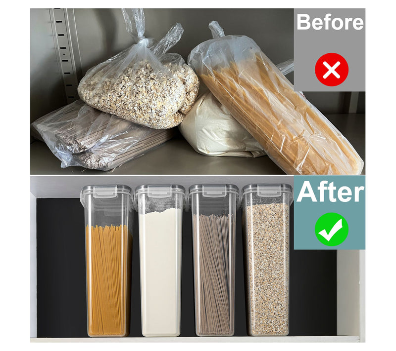 Sorbus 4 Pack A irtight Cereal Dispenser Set w ith Lids — View 5