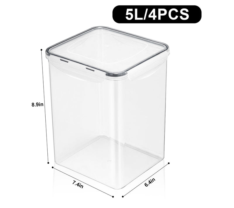 Sorbus 4 Pack Airtight Food Storage Containersith Lids — View 3